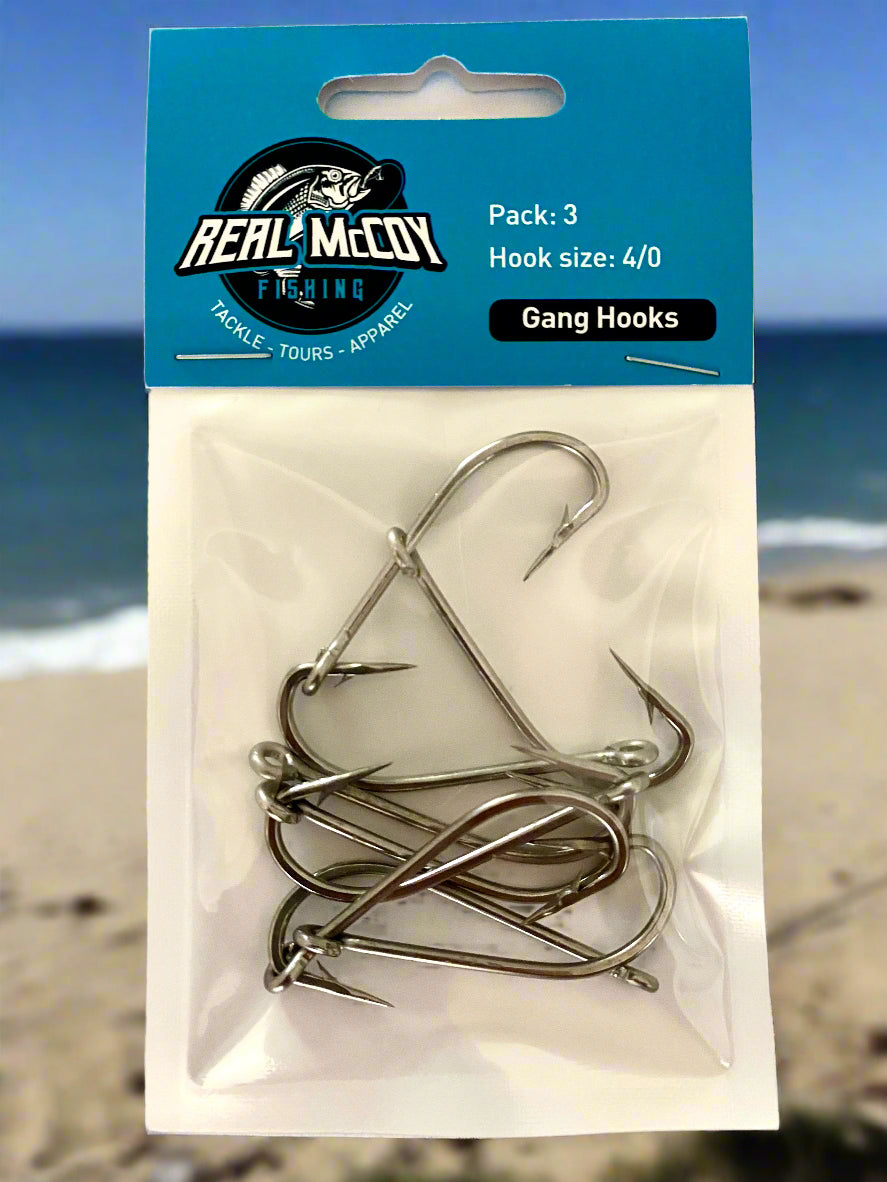 beach fishing gang hooks Gang Hook: 4/0 – Real McCoy Fishing