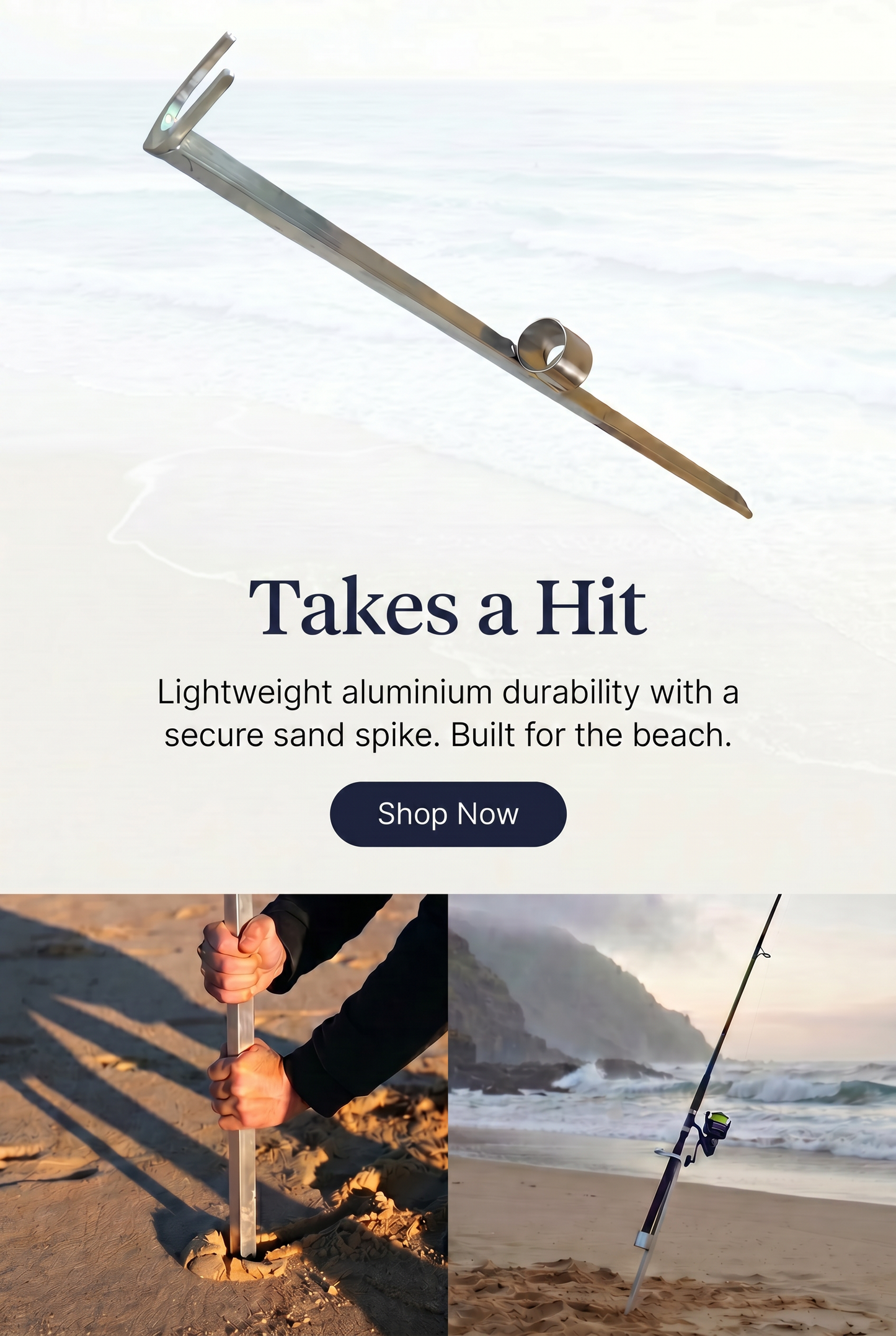 Aluminium Surf Rod Holder