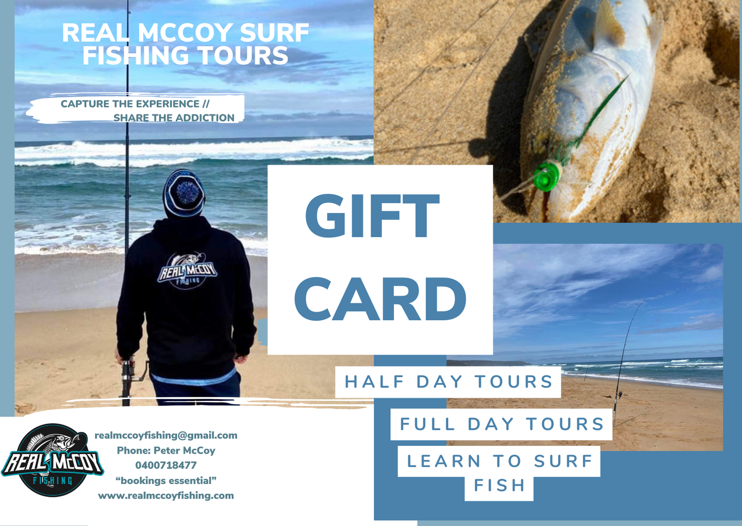 Half Day Surf Fishing Tour (Gift Card)